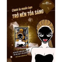 Thumbnail Combo 4 Mặt Nạ Đen Dưỡng Ẩm - Giảm Mụn - Trắng Da SEXYLOOK (4 miếng x 28ml) 3