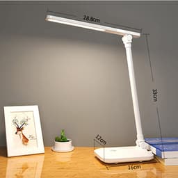 Thumbnail Đèn Bàn Học Đọc Sách, Làm Việc Bóng LED Chống Cận, Cảm Ứng Tích Điện Gập 2 Chỗ Cao Cấp Chính Hãng Amalife 1