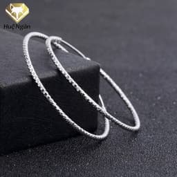 Thumbnail Bông tai bạc Ý 925 Huệ Ngân - khuyên xinh RYE3014101 1