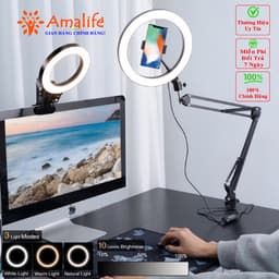 Thumbnail Giá Đỡ Điện Thoại, Máy Tính Bảng 12 - 18cm, Ipad Xem Phim Lướt Web Livetream Kẹp Đầu Giường, Kẹp Bàn Chính Hãng Amalife 4