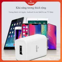 Thumbnail Củ sạc Thunlit USB 5W 5V/1A sạc nhanh cho điện thoại quạt đèn ngủ 3