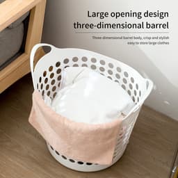 Thumbnail Sọt nhựa đựng quần áo bẩn JUJIAJIA cỡ lớn đa năng cho gia đình 3