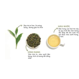Thumbnail Trà Oolong Kim Tuyên Cầu Đất Dalat Farm - Túi Thiếc 100Gr 2