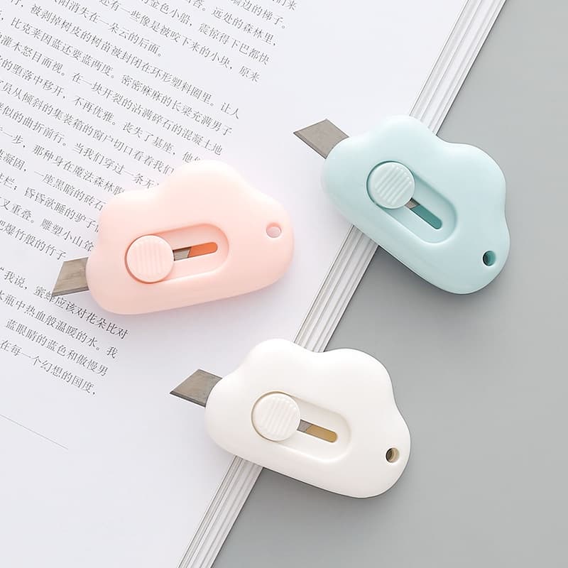Ảnh Dao rọc giấy JUJIAJIA mini màu macaron dễ thương tiện lợi dành cho học sinh 4