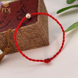 Thumbnail Vòng tay sợi chỉ đỏ mix bi bạc ta PDJ - SP000418 - Trang sức PDJ 1
