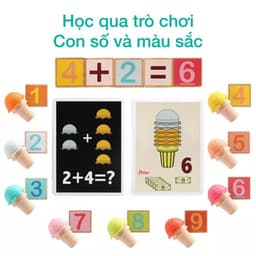 Thumbnail Đồ chơi giáo dục trẻ em bộ bán kem Topbright mô phỏng bé học đếm, học màu vui vẻ, phong cách Montessori Roadstar 3