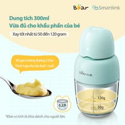Thumbnail Máy xay thực phẩm mini Bear QSJ-B01P1 - Phiên bản Quốc Tế Chính Hãng BEAR bảo hành18 Tháng 1
