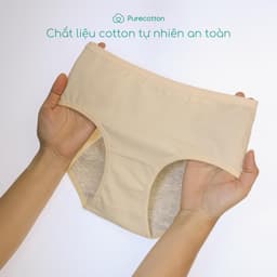 Thumbnail Quần lót chống tràn nguyệt san Purecotton chống tràn kinh nguyệt Happy Moon PC031 4