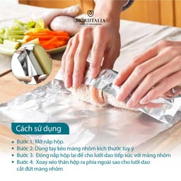 Thumbnail Màng nhôm bọc thực phẩm ANNAPURNA, 100% Nhôm lá mỏng không tạp chất - Moriitlia 4