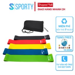 Thumbnail Bộ dây tập kháng lực YOGA có vạch lực SPORTY YGB4 co giãn đàn hồi cho tập thể hình 1