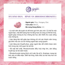 Thumbnail Vòng Tay Đá Đào Hoa Thiên Nhiên Tình Duyên May Mắn SP002601 Gypsy.lala 4