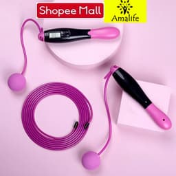 Thumbnail Dây Nhảy Đếm Số, Đo Calo, Khoảng Cách, Tặng Kèm Bóng Xoay Cho Người Mới Bắt Đầu Tập - Chính Hãng Amalife 4