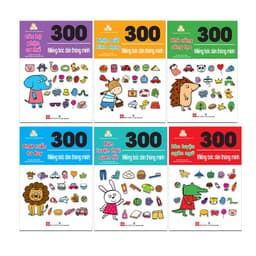 Thumbnail Sách - 300 Miếng Bóc Dán Thông Minh ( bộ 6 cuốn) 1