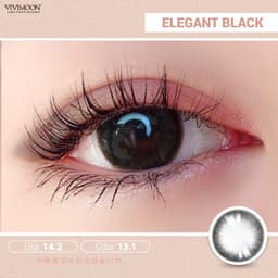 Thumbnail Kính áp tròng VIVIMOON LENS cận đen tự nhiên cho mắt thở Elegant Black (Giá 01 đôi) 1