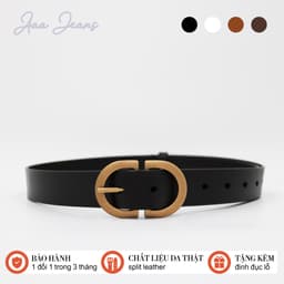 Thumbnail Dây Nịt Nữ Da Thật Khóa Tròn Cách Điệu Aaa Jeans 2