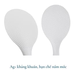 Thumbnail Muỗng xới cơm chống dính, đế tự đứng Inochi Sendai Nhật Bản, an toàn tuyệt đối, môi vá mui xúc cơm Vạn Phúc 4