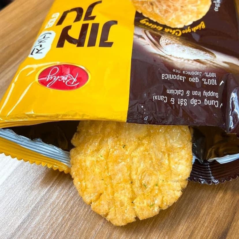 Ảnh Bánh Gạo JINJU Chà Bông hương vị Hàn Quốc Richy 168g 4