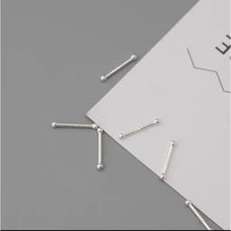 Thumbnail Khuyên tai bạc nữ TLEE giữ lỗ nhỏ nhắn chống viêm nhiễm sau bắn lỗ TLEE JEWELRY B0305 1
