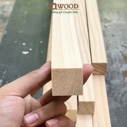 Thumbnail Thanh gỗ Dwood 120cm vuông 3x3 gỗ thông nhập khẩu bề mặt láng mịn 4