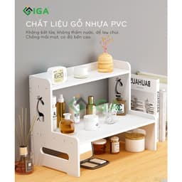 Thumbnail Kệ đựng mĩ phẩm 2 tầng IGA họa tiết hiện đại - IG408 1