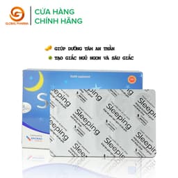 Thumbnail Viên uống sleeping AN CHÂU hỗ trợ giấc ngủ, tạo giấc ngủ ngon sâu giấc hộp 3 vỉ 30 viên - globalPharma 2