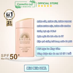 Thumbnail Kem chống nắng Anessa Perfect UV Sunscreen Skincare Milk SPF 50+ PA++++ 20ml & 60ml 2