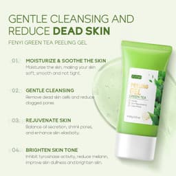 Thumbnail Gel tẩy tế bào chết FENYI chiết xuất trà xanh tẩy mụn đầu đen làm sạch lỗ chân lông hiệu quả chuyên dụng 60g 4