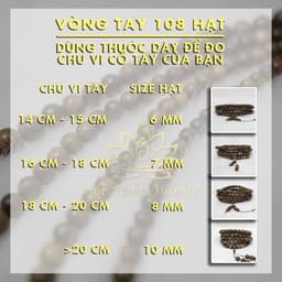 Thumbnail Vòng Tay Trầm Hương MTH JEWELRY Đeo Tay Dạng Chuỗi Hạt 108 Size 6mm 4