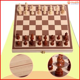 Thumbnail Bộ Cờ Vua Bằng Gỗ Tự Nhiên Có Phân Loại Nam Châm Cao Cấp Chính Hãng Amalife 4