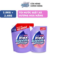 Thumbnail Combo 2 Túi Nước Giặt Xả MaxKleen Hương Hoa Nắng 3.8kg + 2.4kg 2
