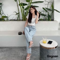 Thumbnail TINGOAN® - Áo len xù crop ngắn tay chéo dây nude MISSIN' U TOP/ND phiên bản mới nhất tháng 10 năm 2023 4