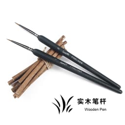 Thumbnail 1 Cọ Sơn Móng Tay Cán Gỗ Và Kim Loại Watercolor nail polish brush details brush 3