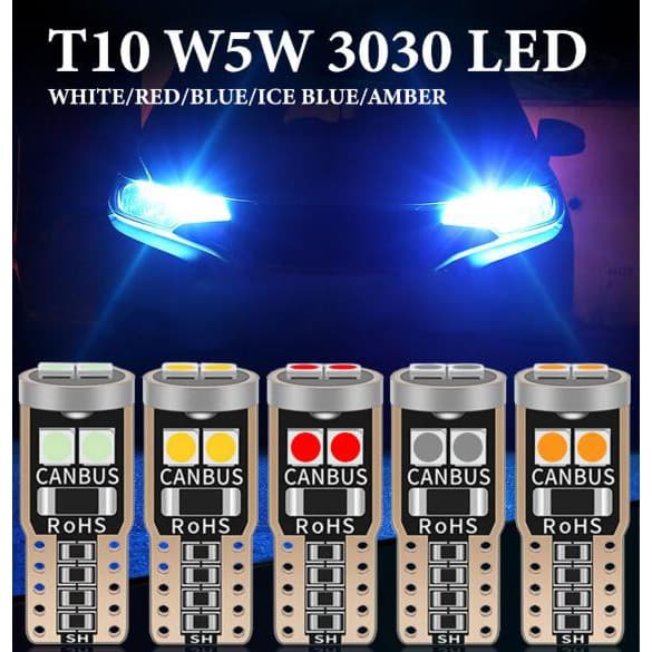 Ảnh Bóng đèn LED LYMOYO T10 194 501 6smd 3030 cho xe hơi/ xe máy 12v 6000k 2