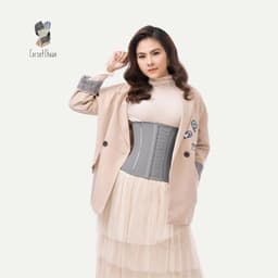 Thumbnail Đai nịt bụng giảm mỡ bụng latex Corset Chuẩn Luxury màu xám 2