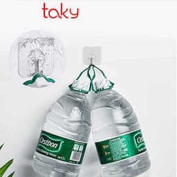 Thumbnail 10 Móc Nhựa - Taky, Trong Suốt Dán Tường Siêu Dính, Tiện Dụng, Treo Đồ Trong Gia Đình Và Văn Phòng Tiện Dụng. 2213Set10 3