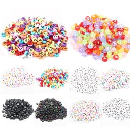 Thumbnail mùa hè Set 100 hạt xỏ BEADIA in chữ cái tiếng anh làm đồ trang sức thủ công 4
