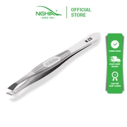 Thumbnail Vỉ 5 Cây Nhíp Nhổ Lông Mày, Lông Mũi, Lông Nách, Tóc Bạc Inox KỀM NGHĨA N.C5 - Đầu Xéo 2