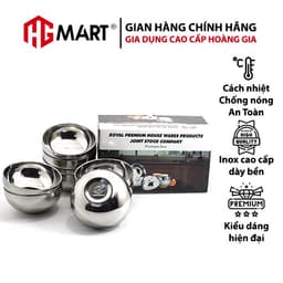 Thumbnail Bộ 10 Bát Trơn Inox cách nhiệt chống nóng thương hiệu Hoàng Gia 4
