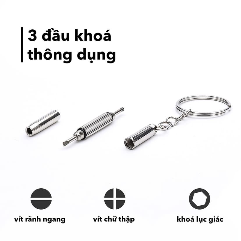 Ảnh Tua vít đa năng EYE CENTER vặn mắt kính đồng hồ thiết bị điện tử có móc khoá 4