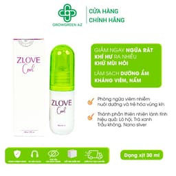 Thumbnail ZLVC-Dung Dịch Vệ Sinh Phụ Nữ Zlove Cool Giảm Ngứa Rát, Viêm Nhiễm Phụ Khoa Dạng Xịt - GrowGreenAZ 1
