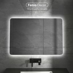 Thumbnail Gương đèn led treo tường nhà tắm Gương hình chữ nhật có led cảm ứng decor phòng toilet (LH) 4