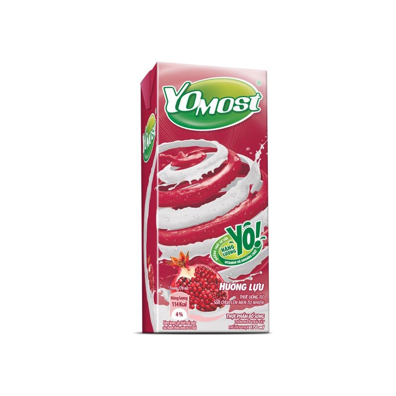 Ảnh Lốc sữa chua lên men tự nhiên Yomost hương lựu 4x170ml 3