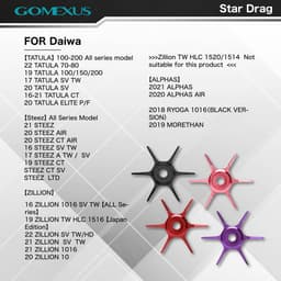 Thumbnail GOMEXUS Star Drag  Máy câu cá daiwa Tatula Zillion Shimano Curado SLX 65mm ST 3