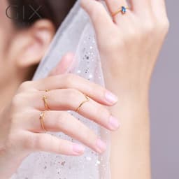 Thumbnail Nhẫn nữ bạc S925 cao cấp hở 2 đầu bi đơn giản Gix Jewel N99 3