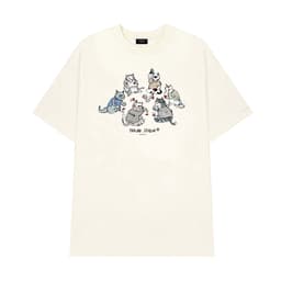 Thumbnail Áo Thun Teelab Gambling Cats Unisex Form Oversize Local Brand Tshirt TS150 2