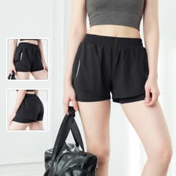 Thumbnail Quần Boxer Gladimax thể thao 2 lớp in phản quang cao cấp, đồ tập gym, yoga, aerobic... 1