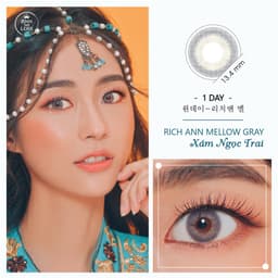 Thumbnail Lens ANN365 1 Ngày Nhiều Màu Tự Nhiên Đi Chơi Lễ (Tết, Noel - Giáng Sinh, Valentine) Độ Cận 0 - 8.0 3