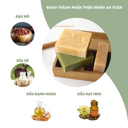 Thumbnail Xà Bông Thiên Nhiên Mộc An Đậu Đỏ Sữa Dê Chăm Sóc Face & Body- Dưỡng Da Mềm Mịn, Trắng Sáng 100g 4