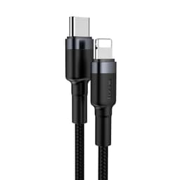 Thumbnail Cáp sạc Typec to IP PD20W 3.0A Baseus Cafule Cable dùng cho iP6/7/8/10/11/12/13/14 Sạc nhanh và truyền dữ liệu 1