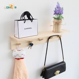 Thumbnail Kệ gỗ treo tường 5-7 móc Behomes 3